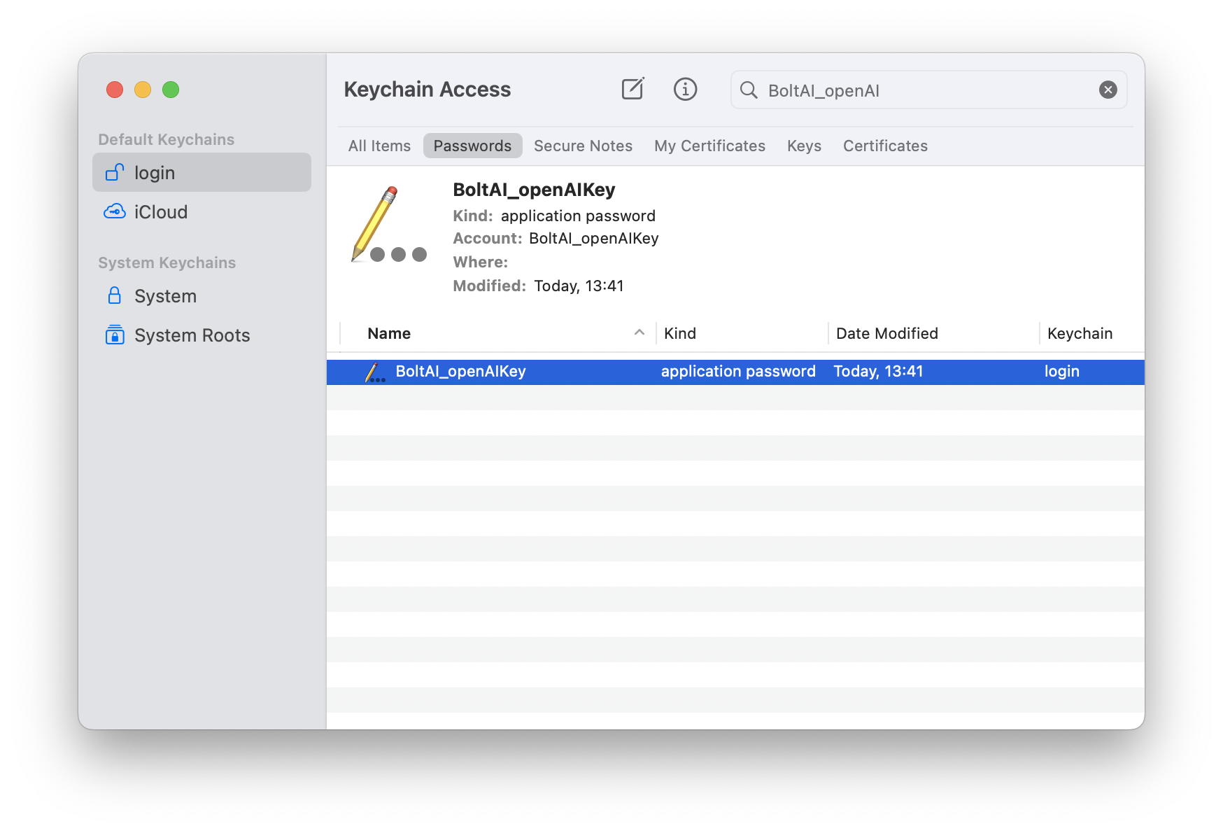 How BoltAI handles your API keys